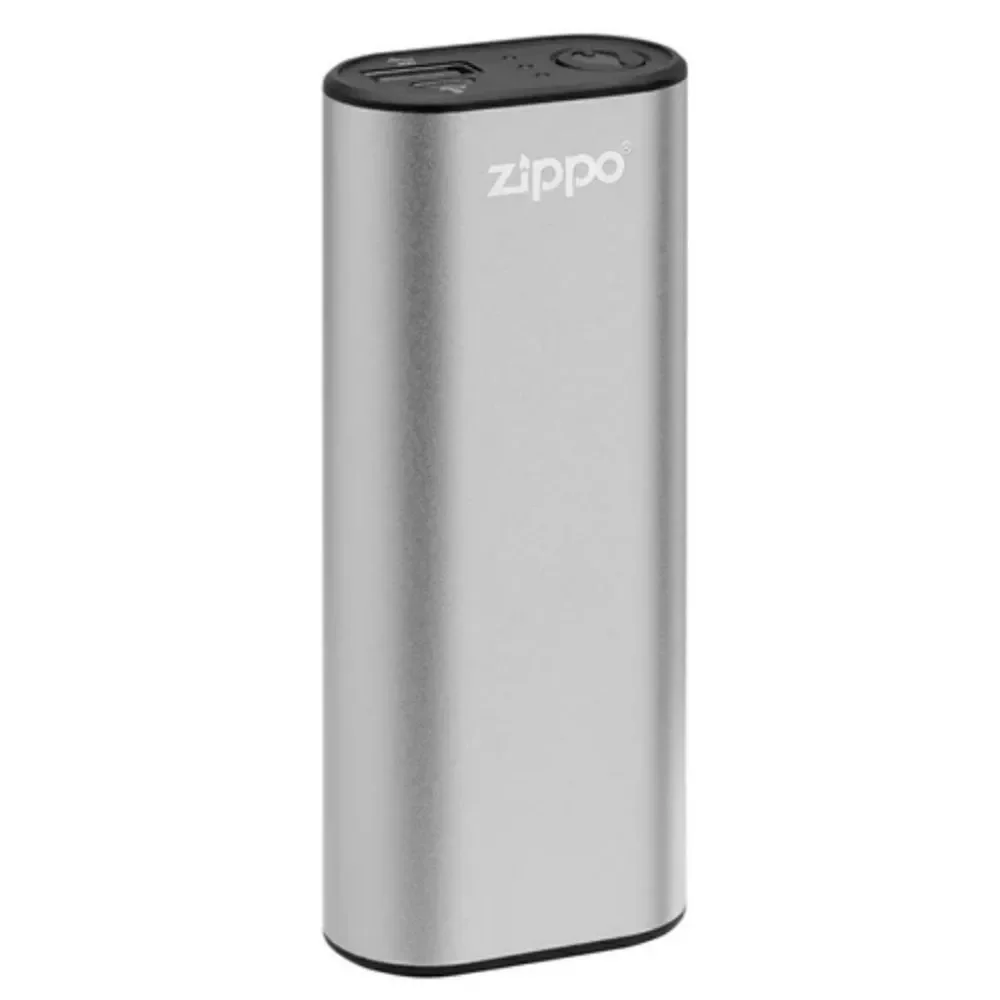 Zippo Silver HeatBank 6 Rechargeable Hand Warmer & Power Bank